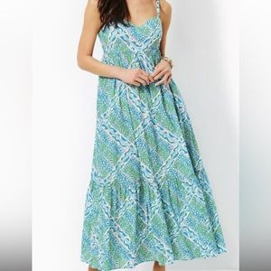 SOLD on XP. EUC Lilly Pulitzer Hiedi maxi in Good Greef size 4
